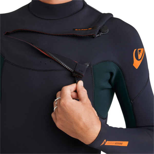 2026 Quiksilver Da Uomo Everyday Sessions 4/3mm Chest Zip Muta 25AW213512 - Jade